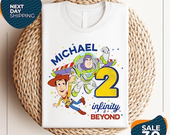 Toy Story 2 Infinity and Beyond T-shirt | Toy Story T-shirt | Buzz Lightyear Shirt | Toy Story Birthday Shirt | Two Infinity and Beyond Tee