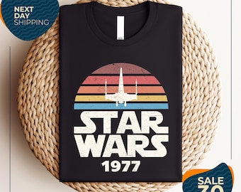 Vintage Disney Star Wars 1977 Shirt | Retro Star Wars Shirt | Comfort Colors Tee | Funny Magic Kingdom | Disney Family Trip