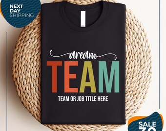 Custom Team Shirt | Personalized Team Leader Tee | Matching Team Shirt | Custom Job Title Shirt | Group Event Tee | Team Building Shirt