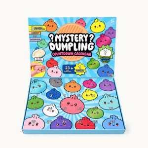 24 Mystery Dumpling Squishy Advent Calendar 2026, Kawaii Fidget Countdown Box, Christmas Surprise Gift