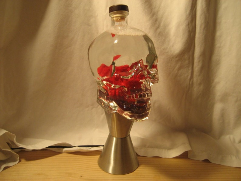 Custom Lava Lamp Light 1 75 Liter Crystal Head Vodka Skull Image 0
