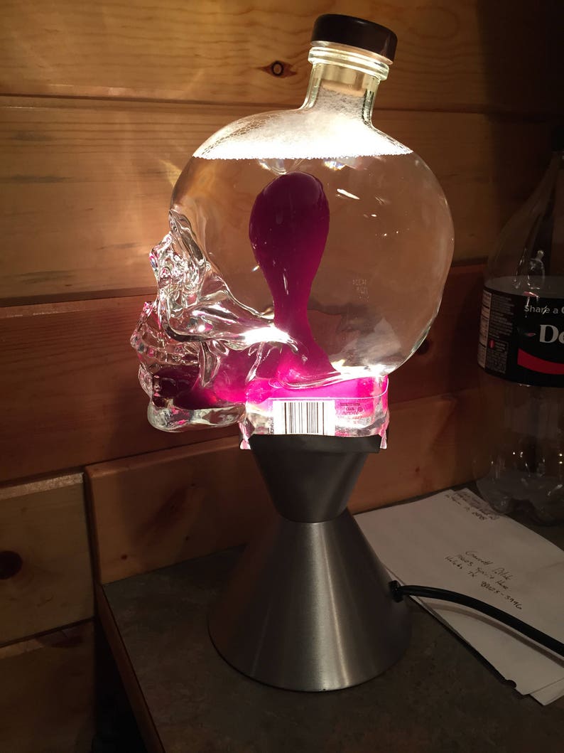 Custom Lava Lamp Light 1 75 Liter Crystal Head Vodka Skull 50