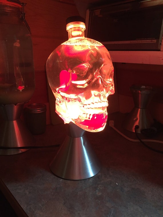 skam Absay Caius Crystal Head Vodka Skull Custom Lava Lamp Light 1.75 Liter - Etsy Singapore