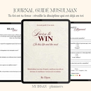 Journal de transformation personnelle musulman | 30 jours de discipline, développement personnel et spiritualité | Ihsan Reset Journal PDF