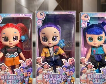 K-Pop Demon Hunter Dolls Set, Rumi Mira Zoey doll set