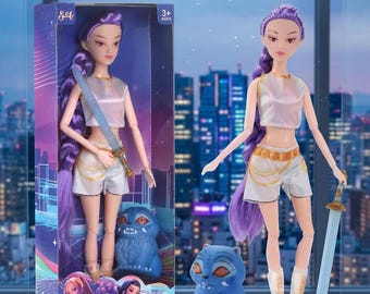 K-Pop Demon Hunters Plush Doll Set – Rumi Mira Zoey Anime Kawaii Stuffed Toy