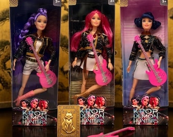KPOP Demon Hunters Doll Set Anime Inspired Fashion Music Dolls Rumi Mira Zoey doll