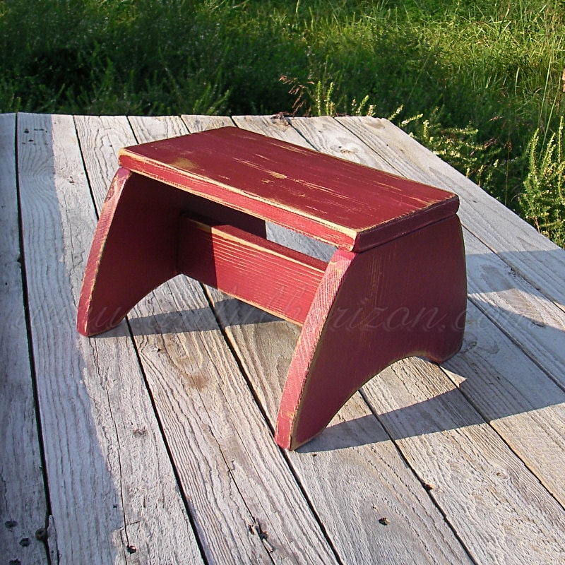 Red cheap step stool
