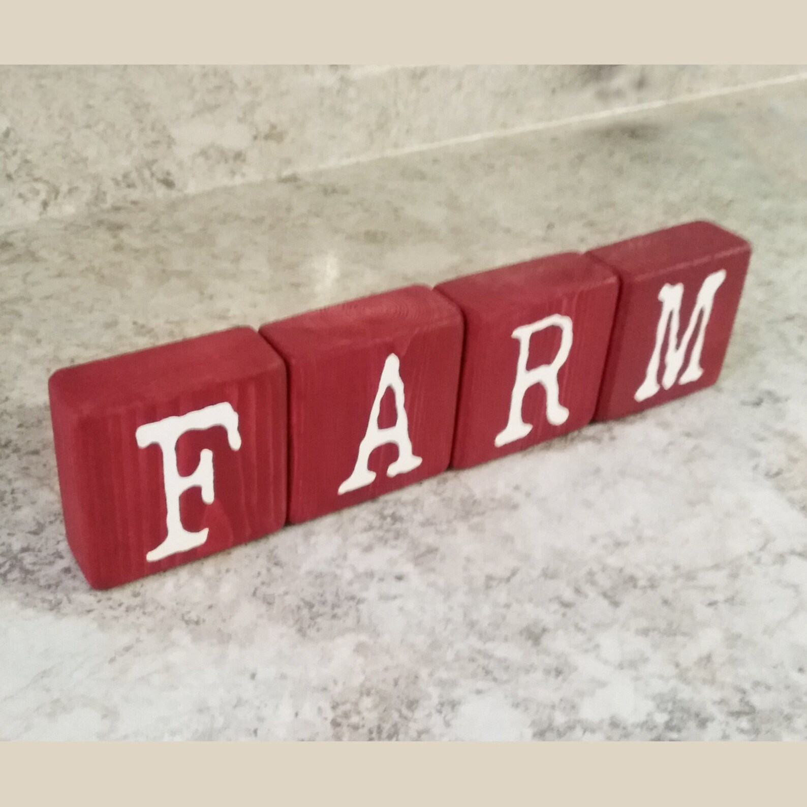 Rustic Modern Wood Block Letters Farmhouse Decor Wooden Hope Etsy