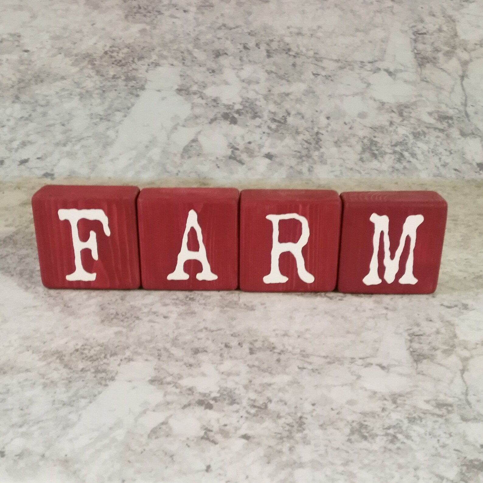 Rustic Modern Wood Block Letters Farmhouse Decor Wooden Hope Etsy