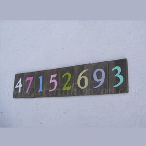 Barnwood Wood House Numbers Primitive Folk Art Numbers House Accessory ...