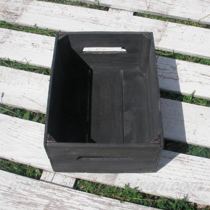 Reclaimed Wood Crate Urban Loft Decor Modern Industrial Etsy