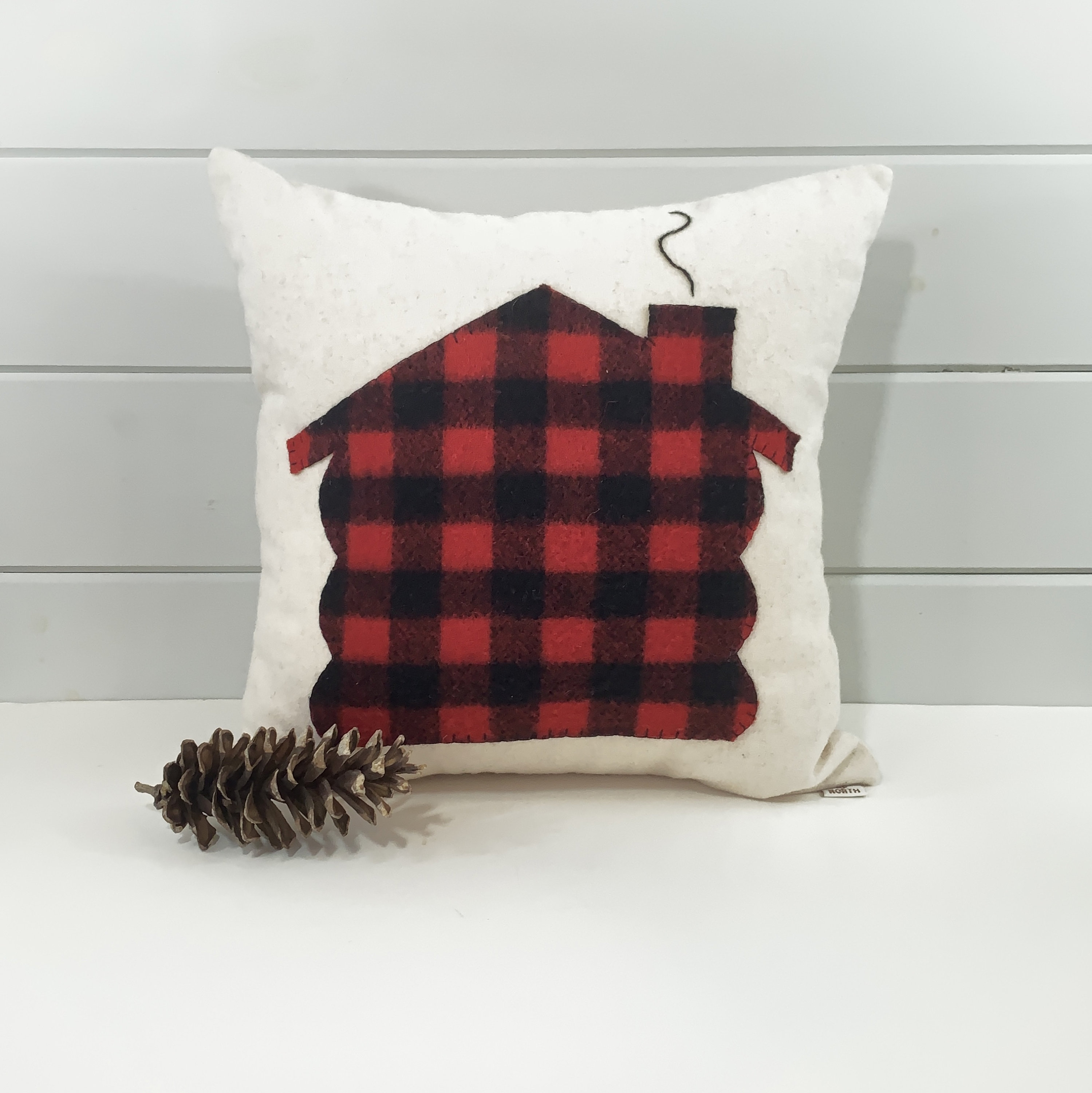 Cabin Pillow Log Cabin Pillow Rustic Home Decor Buffalo Etsy