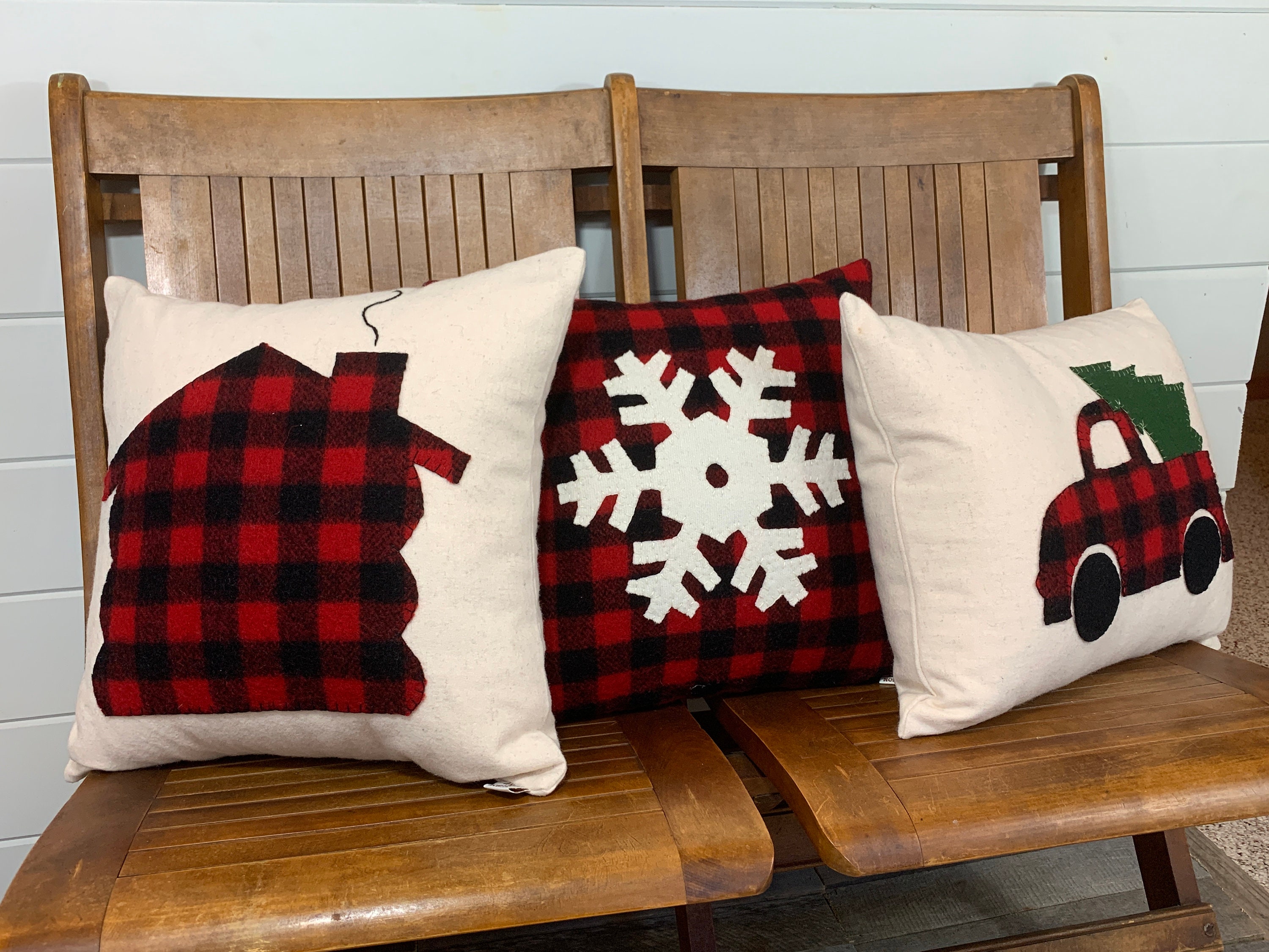 Cabin Pillow Log Cabin Pillow Rustic Home Decor Buffalo Etsy
