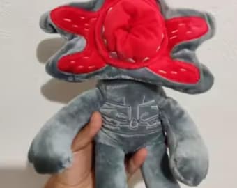 Peluche de monstruo floral de terror – Muñeco de peluche espeluznante con boca roja de 20 cm