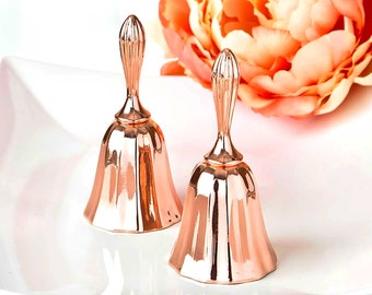 Rose Gold Wedding Bells Kissing Bells Wedding Favors Rose Gold Wedding Favors Practical Wedding Favors Wedding Bells