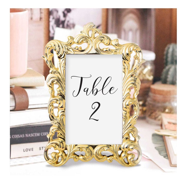 Table Number Frame Etsy