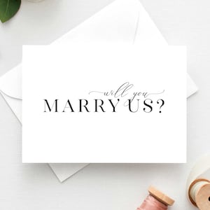 Will You Marry Us Card Officiant Proposal Card Will You Officiate our Wedding Officiant Proposal Officiant Gift Priest Gift Minister Gift