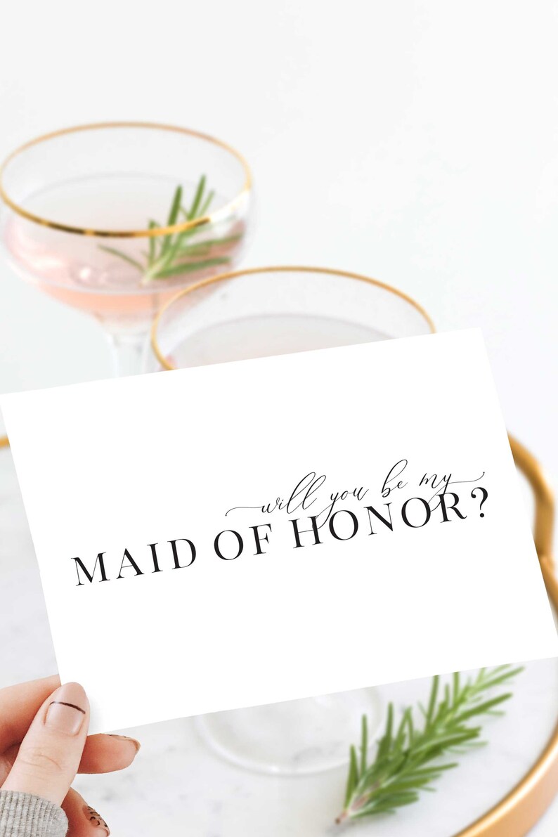 More Etsy Maid of Honor cards