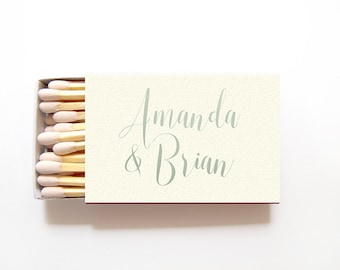 Custom Wedding Favors Matchbooks  Matches Personalized Matchbooks Foil Stamped Matchboxes Custom Party Favors Wedding Matches Anniversary