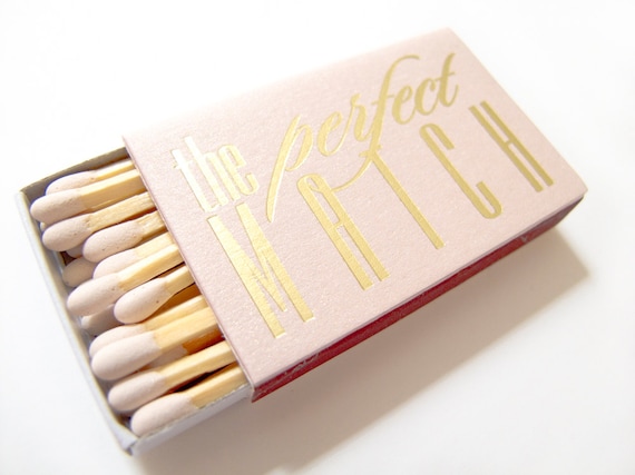 The Perfect Match Matchbox Custom Wedding Favors Personalized