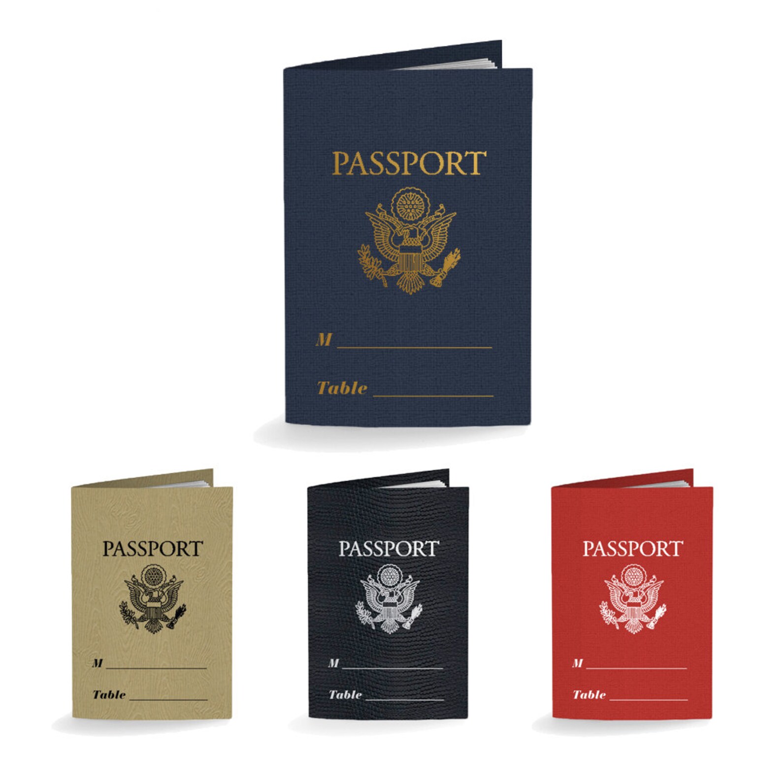 Passport Place Cards Escort Cards Wedding Favors Party Favors | Etsy