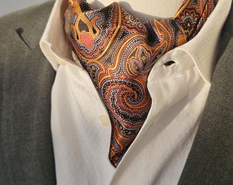 Colección Premium de Corbatas Ascot de Estilo Vintage - Elegantes corbatas de poliéster y viscosa para hombre, ideales para bodas, eventos formales y grupos de padrinos de boda.
