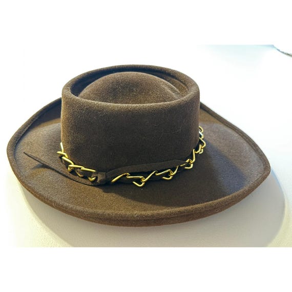 Frank‎ Olive Hat Chain Accent Western Style Frank Olive Hat Chain Accent Western Style - Etsy Ireland main image 2