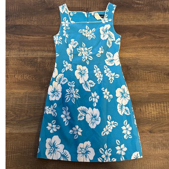 Y2K Jodi Kristopher Blue Floral Sleeveless Dress Hawaiian - Etsy