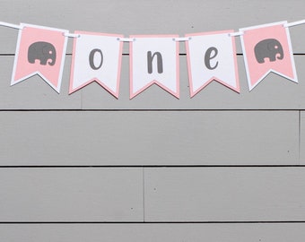 First Birthday High Chair Banner, Customize your colors!