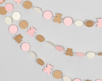 Teddy Bear Baby Shower Garland - 14' - Customize your colors!
