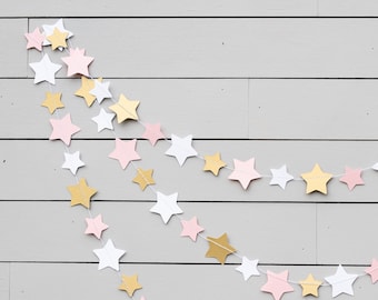 Star Garland - Twinkle Twinkle Little Star First Birthday Party Decorations - Customize your colors!