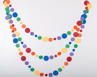 Rainbow Garland - 14ft - Perfect for a Rainbow Baby Shower -  Customize Colors!