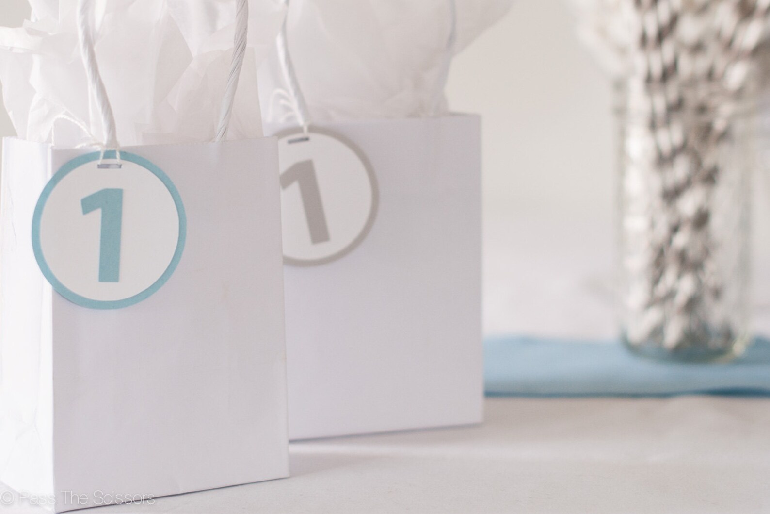 Baby 1st Birthday Party Favor Tags Set of 12 Etsy