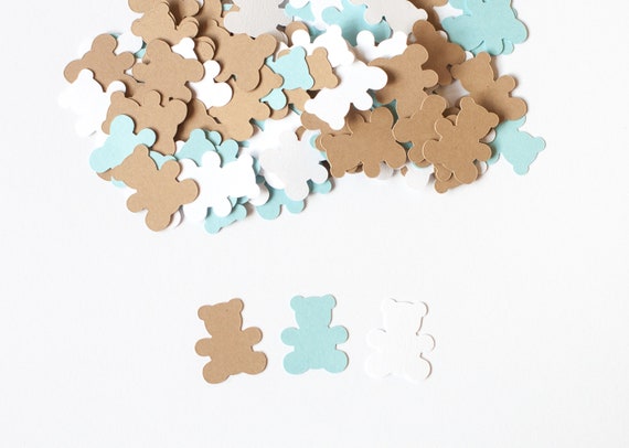 Teddy Bear Confetti, Boy Baby Shower, Teddy Bear Baby Shower Decor, 200 Pieces Il_570xn