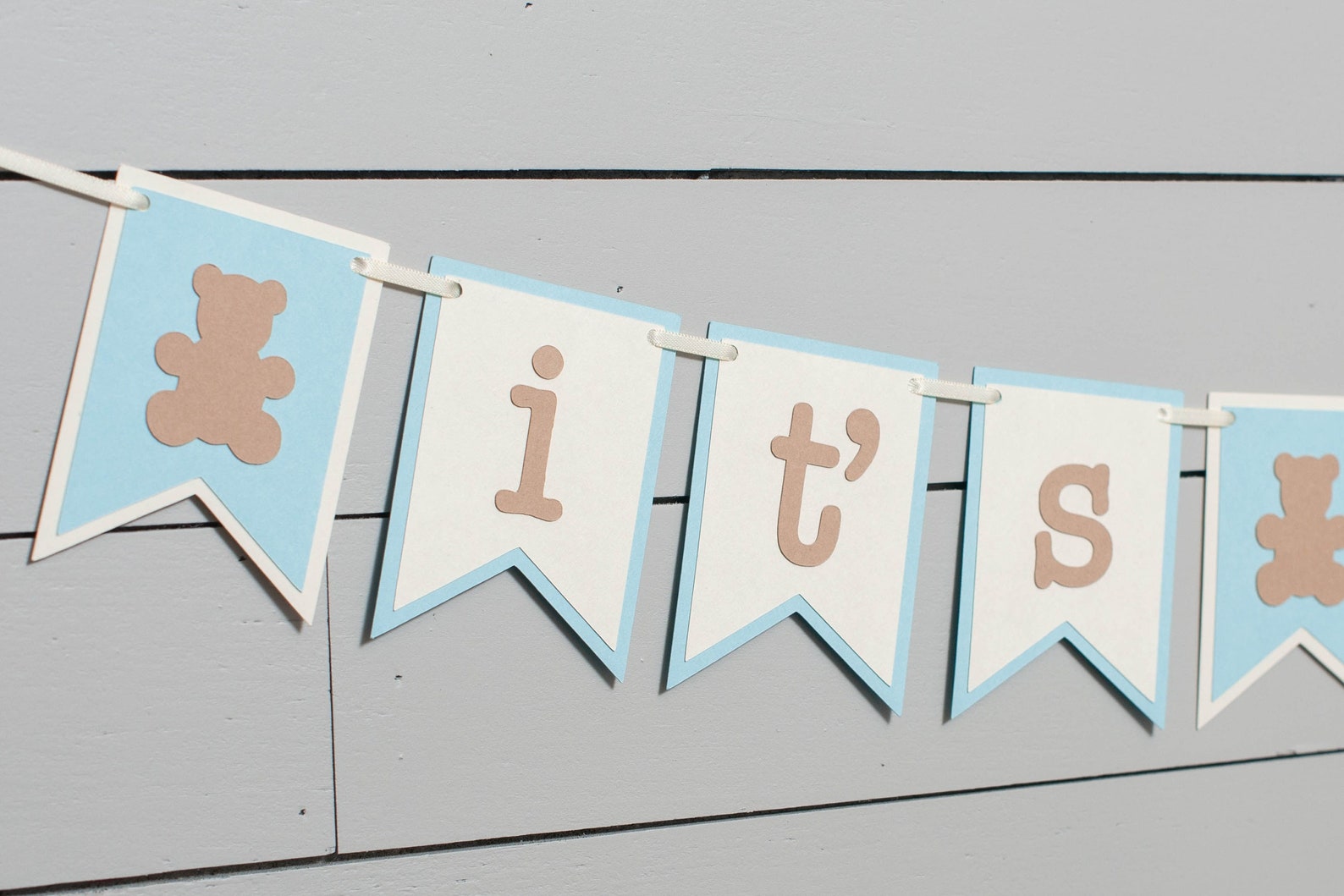Teddy Bear Baby Shower Banner It's A Boy Banner - Etsy