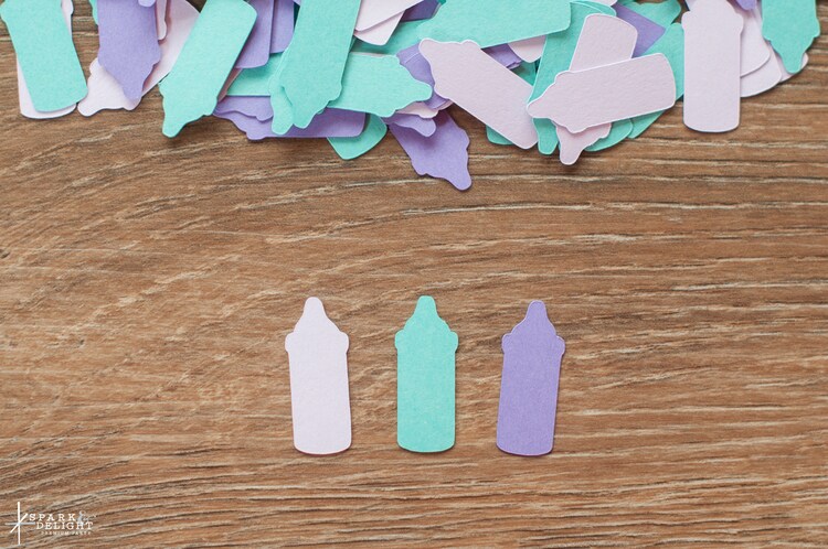 200 Pieces Pink & blue teddy baby shower confetti-pastel girl/boy 200 Pieces Pink & blue teddy baby shower confetti-pastel girl/boy
