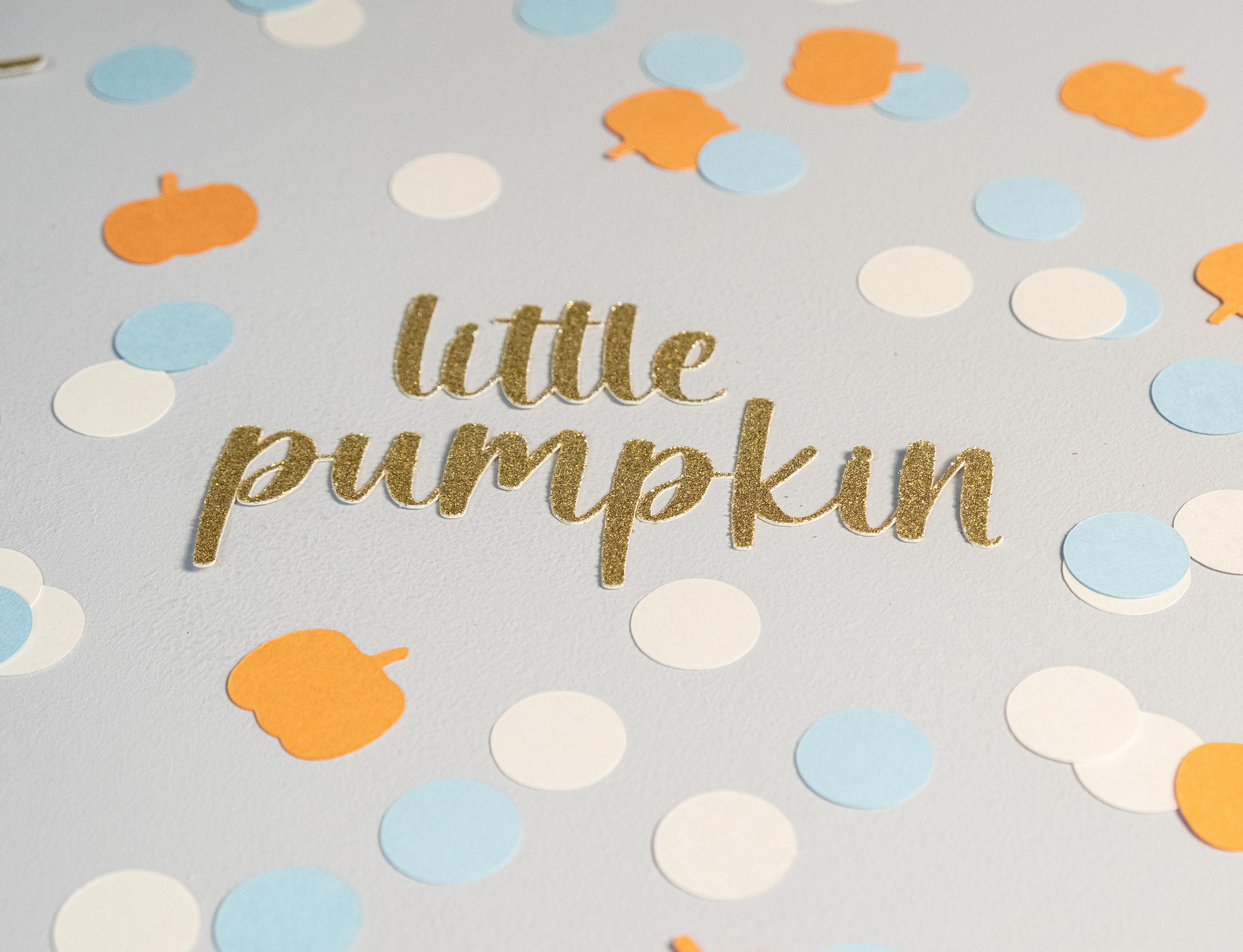 Little Pumpkin Baby Shower Confetti is perfect Baby Shower Decoration for your Little Pumpkin Baby Shower