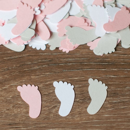 Baby Shower Confetti Girl Baby Shower Decoration 200 Etsy