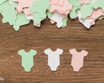 Light Pink and Mint Baby Shower Decorations, Baby Shower Confetti - 200 Pieces