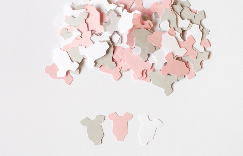Baby Shower Confetti Girl Baby Shower Decoration 200 Etsy