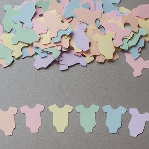 Confettis arc-en-ciel pastel pour baby shower - 200 pièces