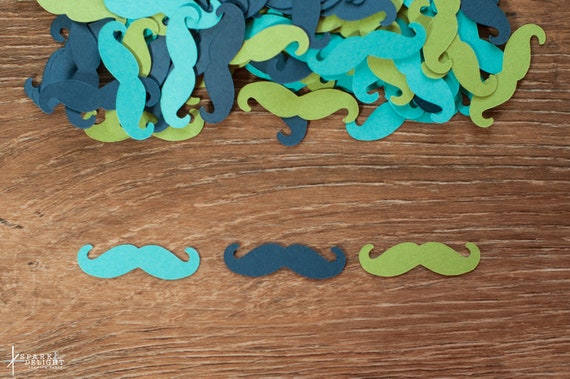 Mustache Confetti Little Man Baby Shower Decorations Little