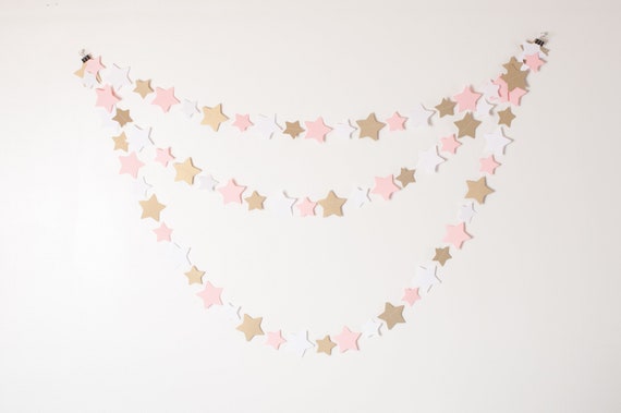 Star Garland - Perfect for a Twinkle Twinkle Little Star Baby Shower - Customize your colors! Il_570xn