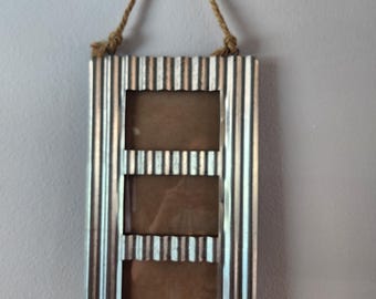 schattige metalen collagelijst met 3 afbeeldingen
