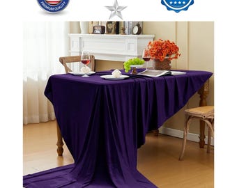 VIOLA - Tovaglia in velluto elasticizzato - Elegante e lussuosa tovaglia perfetta per matrimoni, feste, baby shower ed eventi.