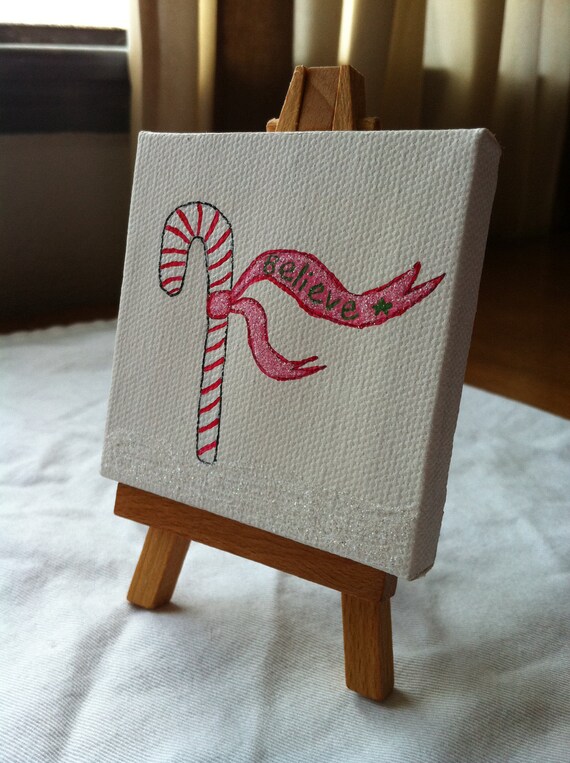Items similar to Candy Cane Painting with EaselBelieve on Etsy