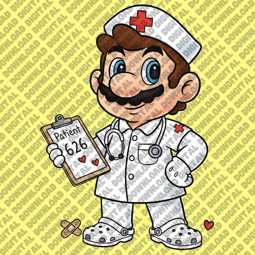 Doctor Mario PNG, Super Mario Medical Design, Mario Nurse Doctor PNG ...