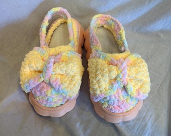 Pantuflas de ganchillo