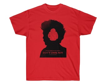 No mires ahora película camiseta roja unisex manga corta
